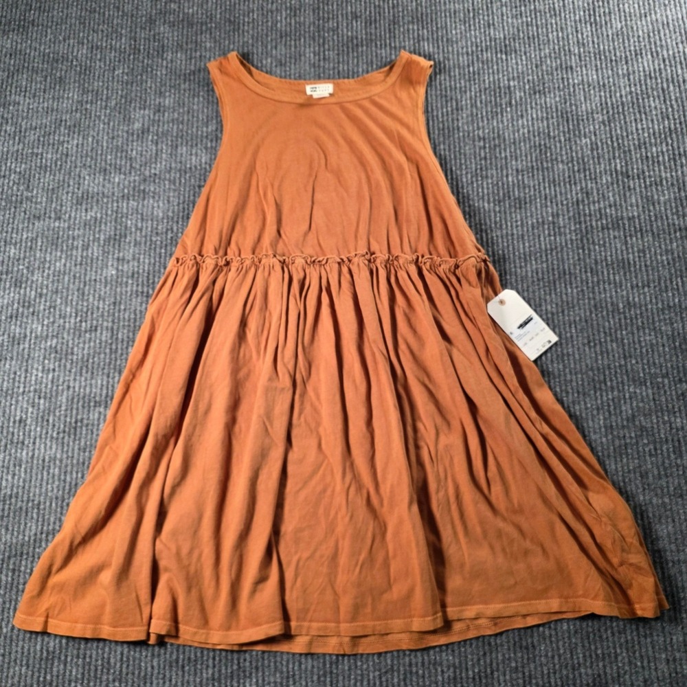 Billabong Seaside Dress TOF Rust Orange Sleeveless Ruffle Mini ABJKD00233 NEW